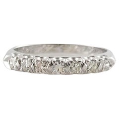 Anneau en or blanc 14 carats taille 5,75-6 n° 18079