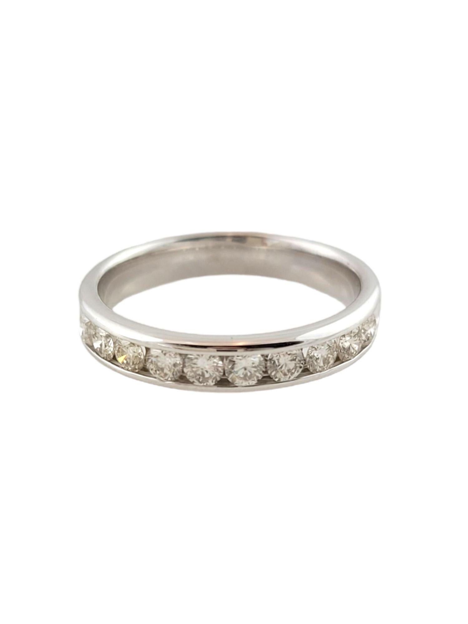 Women's 14k White Gold Diamond Band For Sale