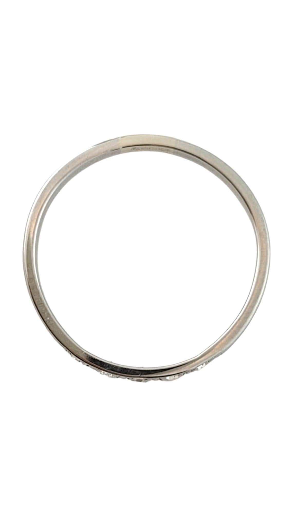 Anillo de diamantes de oro blanco de 14 quilates, tamaño 6,25 #17809 en Bueno Estado en Washington Depot, CT