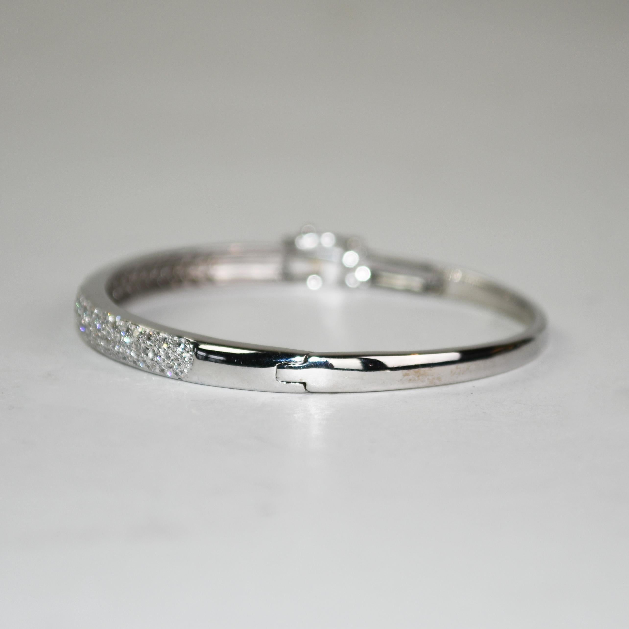 Bracciale con diamanti in oro bianco 14K 1,00ct In condizioni buone in vendita a Laguna Beach, CA