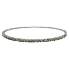 Pulsera de diamantes de oro blanco de 14 quilates