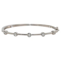 14K White Gold Diamond Bracelet, .50tdw, 14.4g