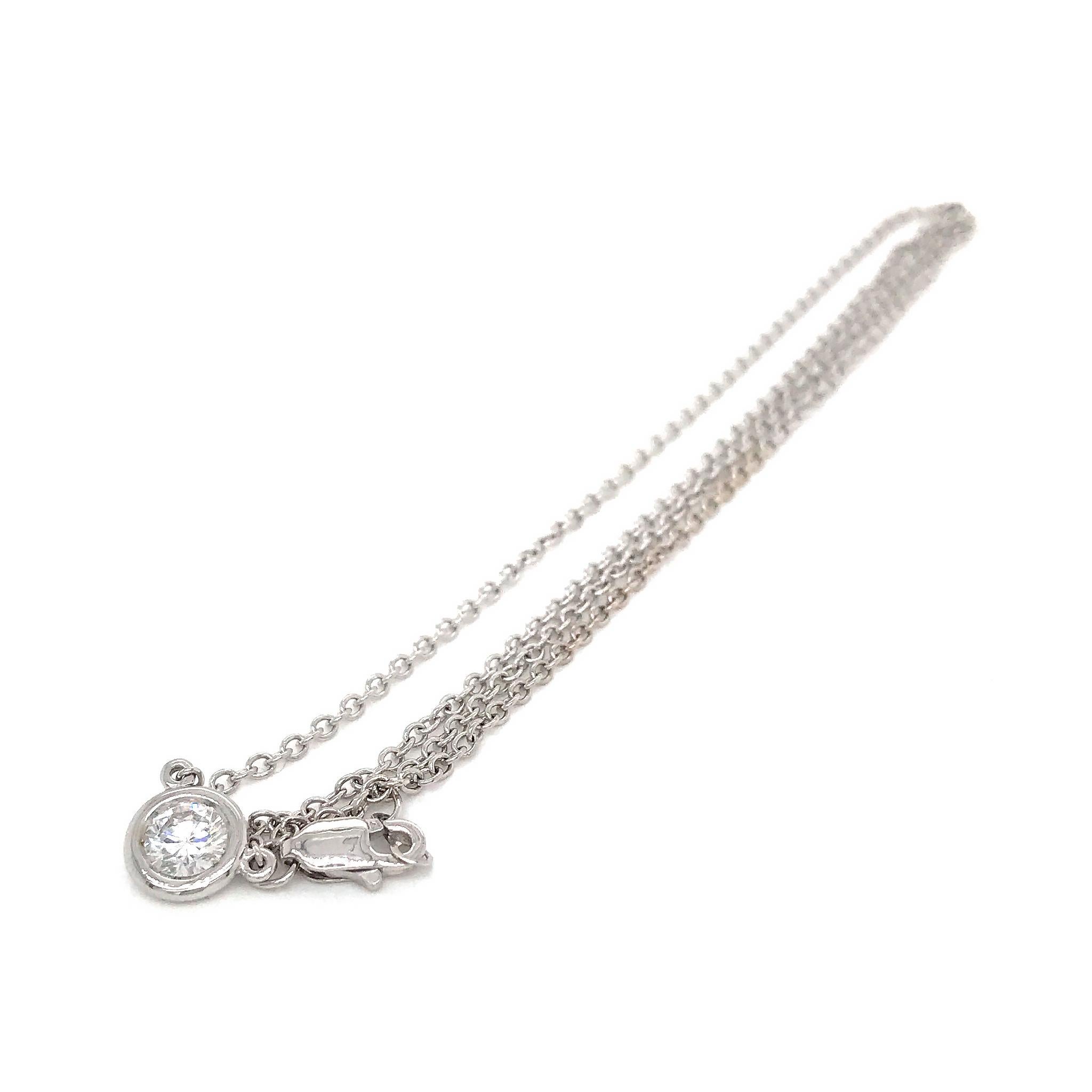 diamond by the yard necklace white gold
