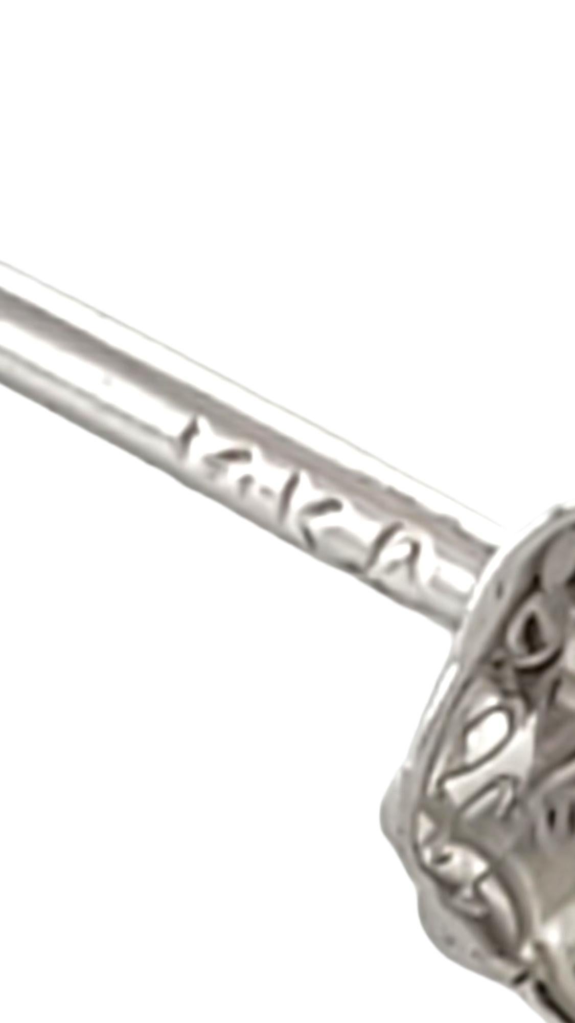 Orecchini a grappolo con diamanti in oro bianco 14K #18083 in vendita 1