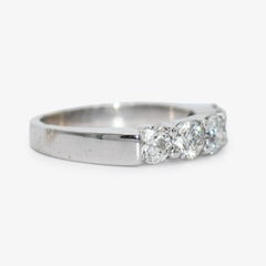 Anillo de Cóctel de Diamantes de Oro Blanco de 14K 1,85tdw, 6,4g