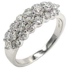 14K White Gold Diamond Cocktail Ring