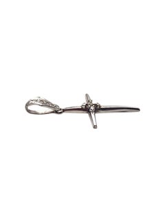 14K White Gold Diamond Cross Pendant #25707