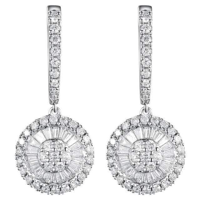 Piaget Diamond Drop White Gold Earrings at 1stDibs