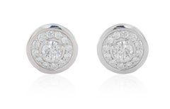 14K White Gold Diamond Earrings