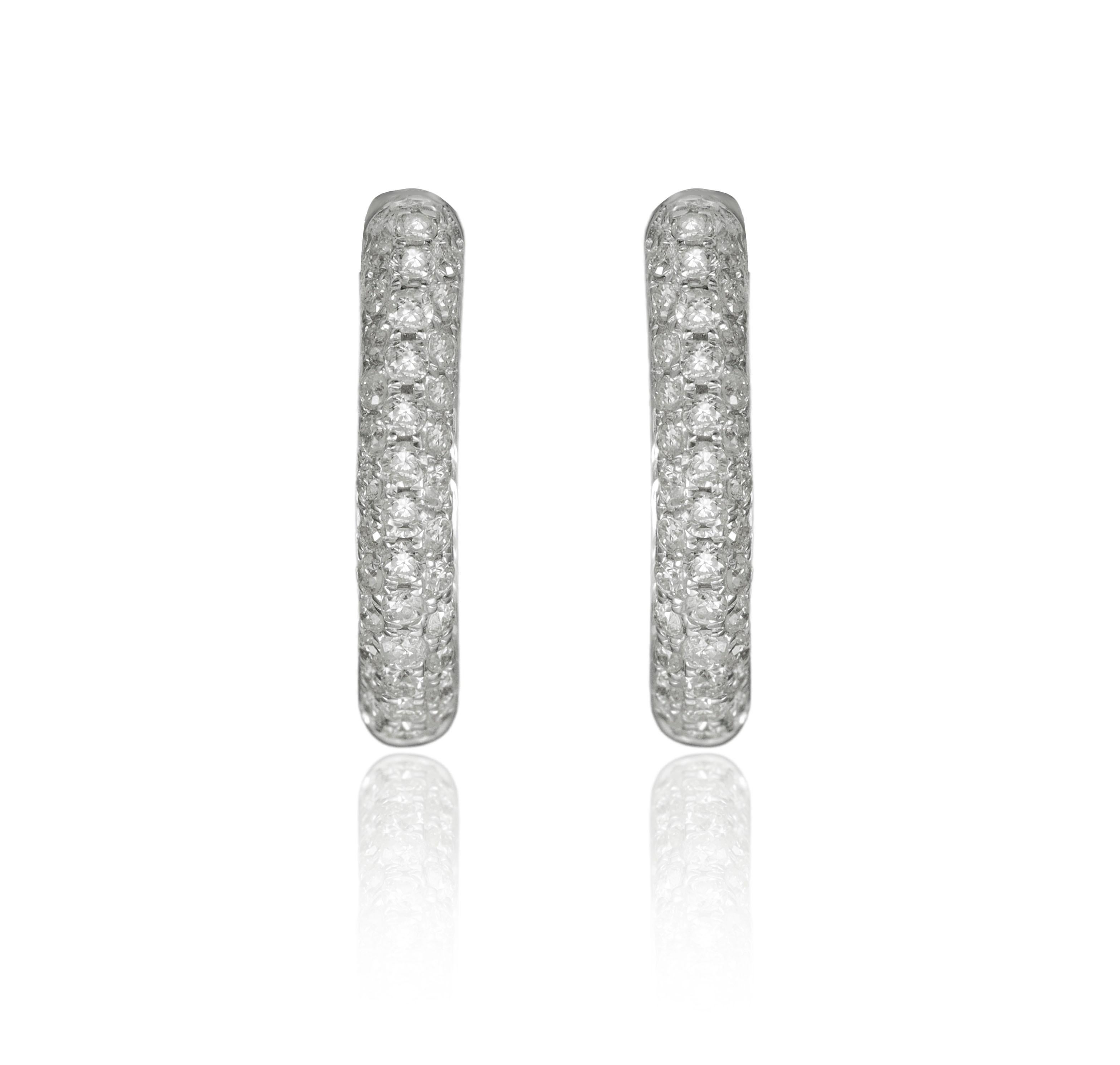 14K White Gold Diamond  Earrings featuring 0.25 Carats of Diamonds

Underline your look with this sharp 14K White gold shape Diamond Earrings. High quality Diamonds. This Earrings will underline your exquisite look for any occasion.

. is a leading