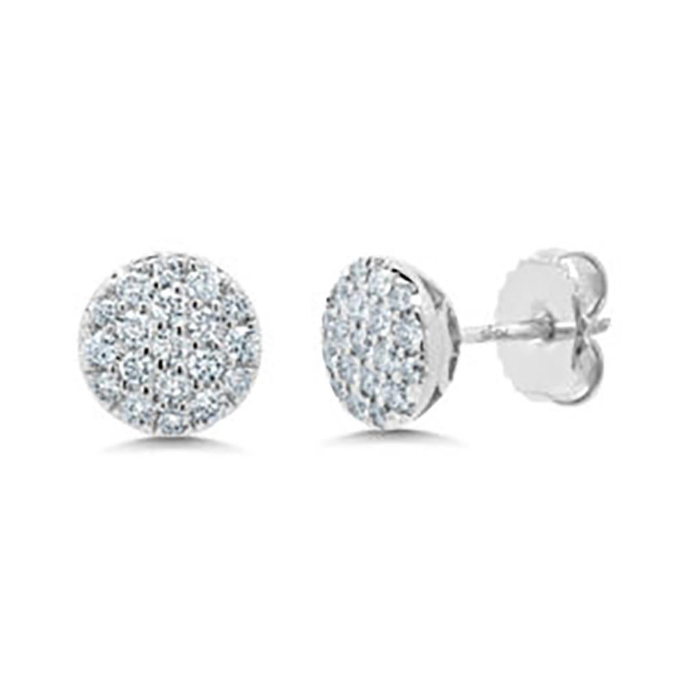 white gold diamond earrings sale