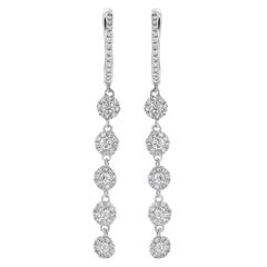 14K White Gold Diamond Earrings 14K White Gold Diamond Earrings