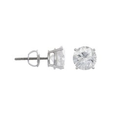 14K White Gold Diamond Earrings 14K White Gold Diamond Earrings