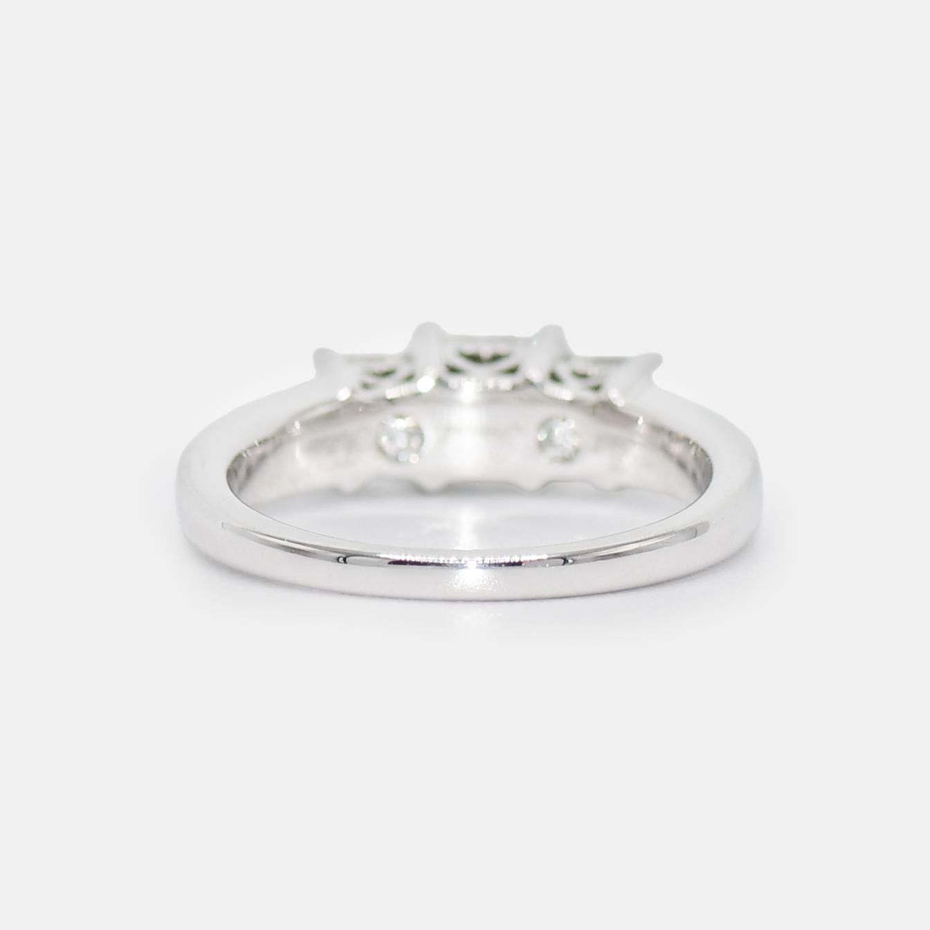 Women's 14K White Gold Diamond Engagement Ring 1.25TDW, 4.5g For Sale