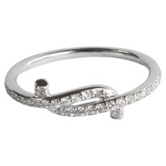 14k White Gold Diamond Engagement Ring Diamond Knot Ring Wedding Ring