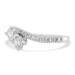 14K White Gold Diamond Engagement Ring
