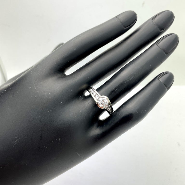 14k White Gold Diamond Engagement Ring 1
