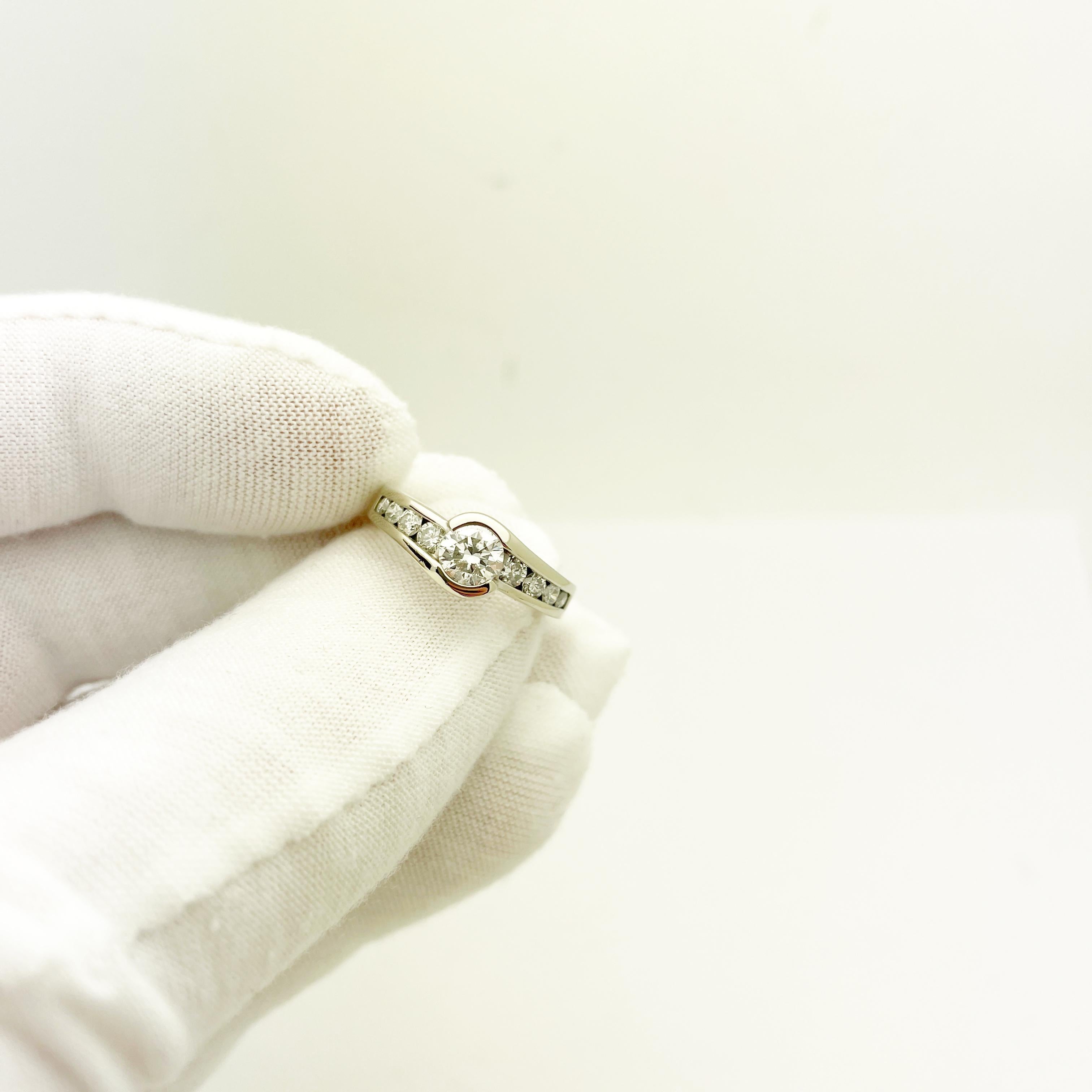 14k White Gold Diamond Engagement Ring 1