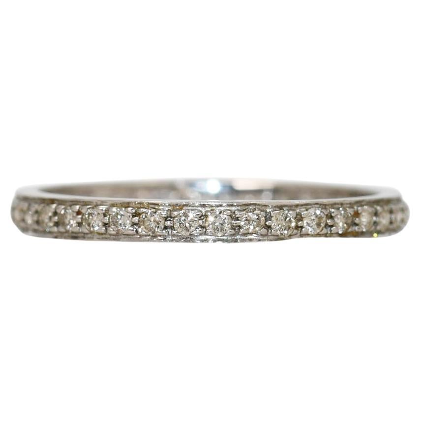 14K White Gold Diamond Eternity Band .50TDW, 1.3g