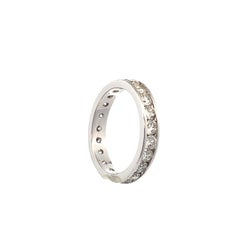 14K White Gold Diamond Eternity Band