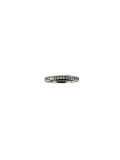14K White Gold Diamond Eternity Band Ring Size 6 #25141