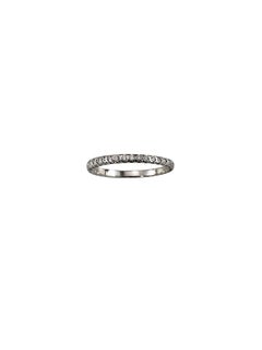 14K White Gold Diamond Eternity Band Ring Size 7 #25397