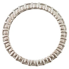 14K Weißgold Diamant-Eternity-Ring Größe 6 #14770