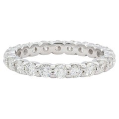 14k White Gold & Diamond Eternity Wedding Band 1.54ctw G-H/VS-SI