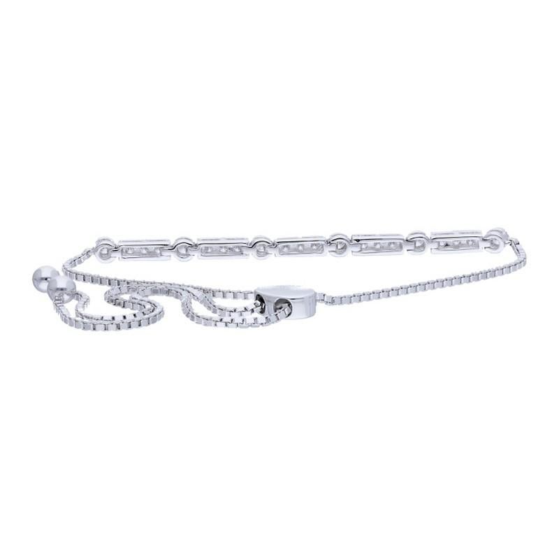 Diamond Carat Weight: This exquisite Gazebo Fancy Collection bracelet features a total of 0.3 carats of round diamonds set with precision in a combination of t.c. micro and bezel settings. The diamonds contribute to the bracelet's dazzling and