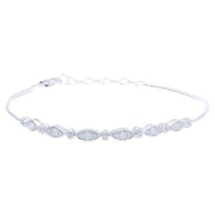 Used 14K White Gold & Diamond Gazebo Fancy Collection Bracelet (0.5 Ct)