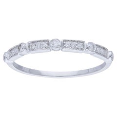 14K White Gold & Diamond Gazebo Fancy Collection Ring (0.15 Ct)