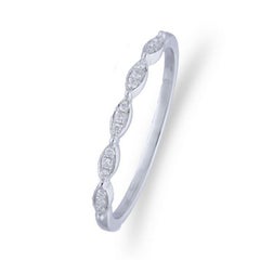 14K White Gold & Diamond Gazebo Fancy Collection Ring (0.08 Ct)