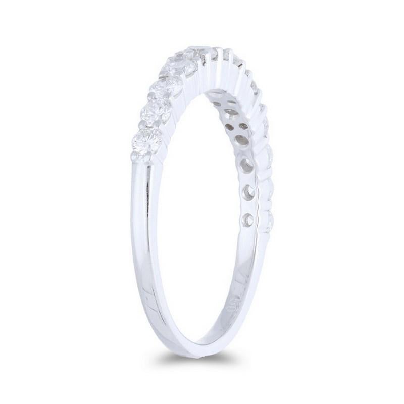 Modern 14K White Gold & Diamond Gazebo Ring (0.67 Ct) For Sale