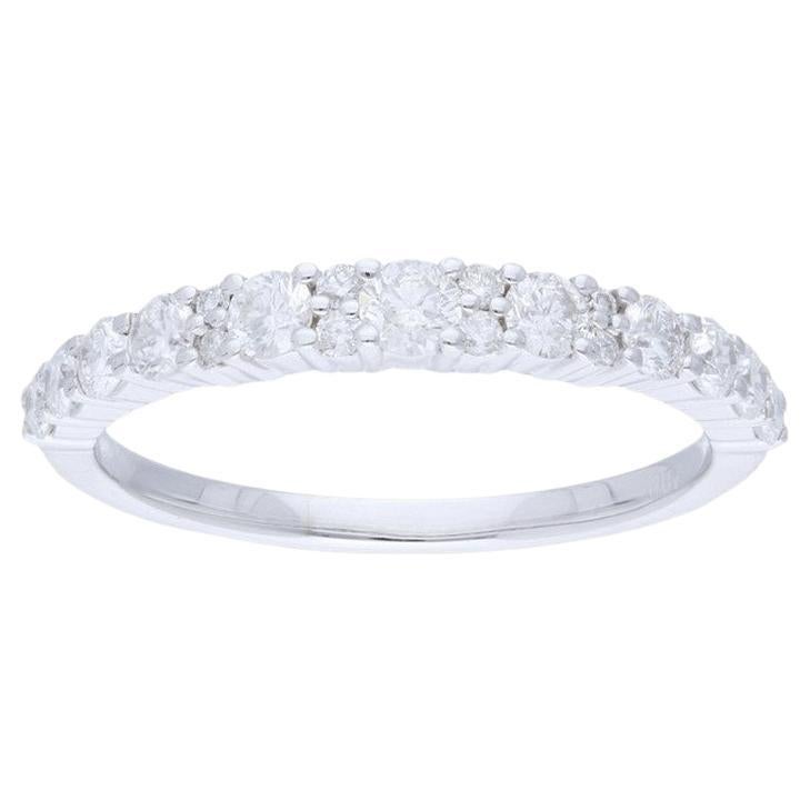 14K White Gold & Diamond Gazebo Ring (0.67 Ct) For Sale