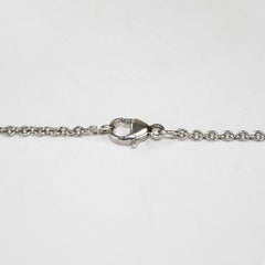 14K White Gold Diamond & Gemstone Heart Pendant Necklace 14.6g