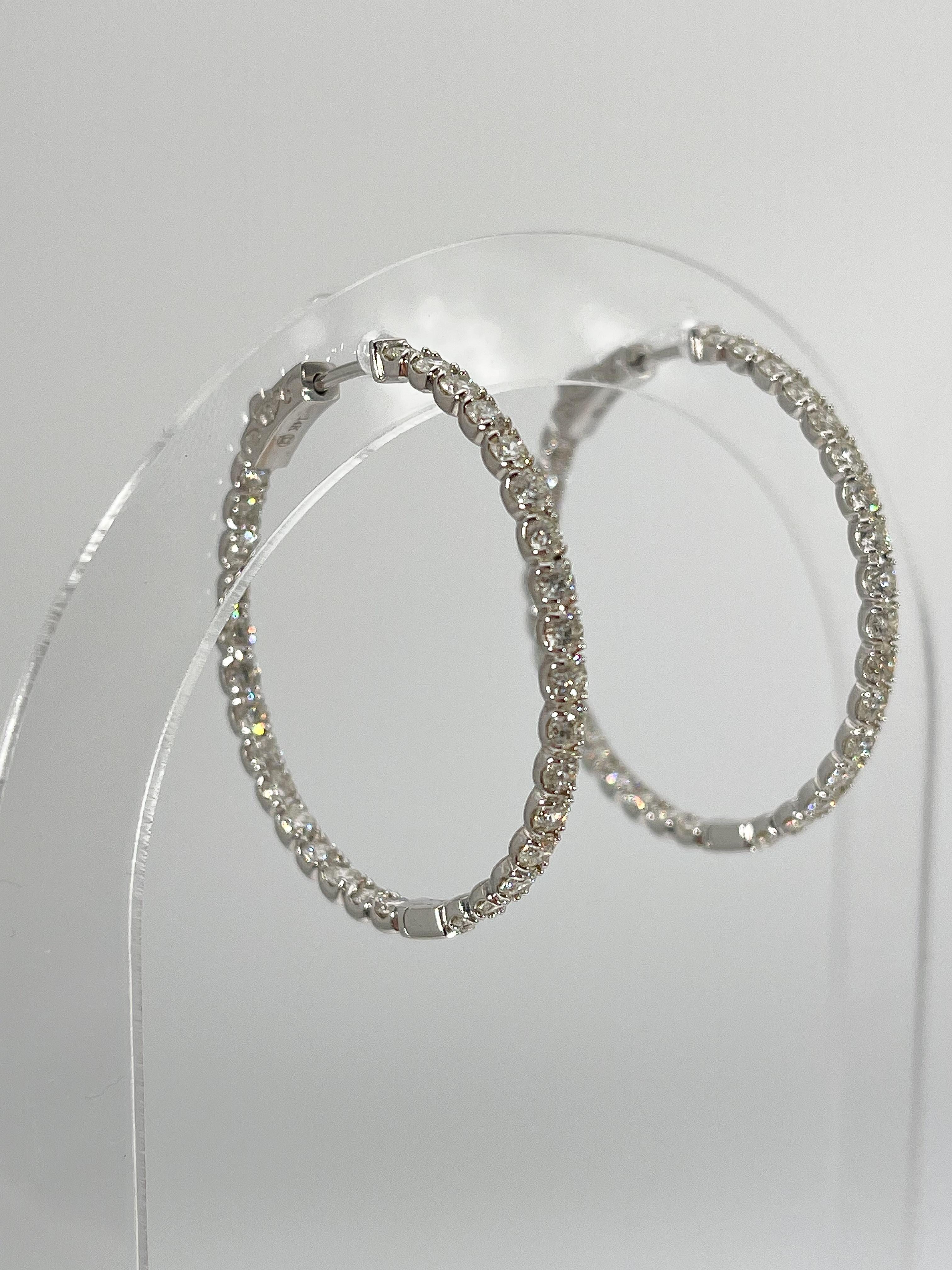 hoop earrings display