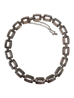 Pulsera de eslabones con diamantes en oro blanco de 14K n.º 25308