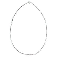 14K White Gold Diamond Necklace