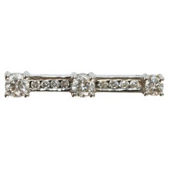 Vintage 14K White Gold Diamond Pendant 0.40ct