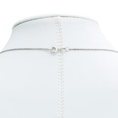 14k White Gold Diamond Pendant Layering Elegant Necklace