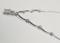 14k White Gold Diamond pendant weighing .50pts.