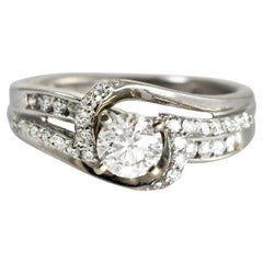 14K White Gold Diamond Ring 0.45ct