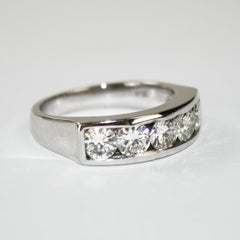 14K White Gold Diamond Ring 1.50ct