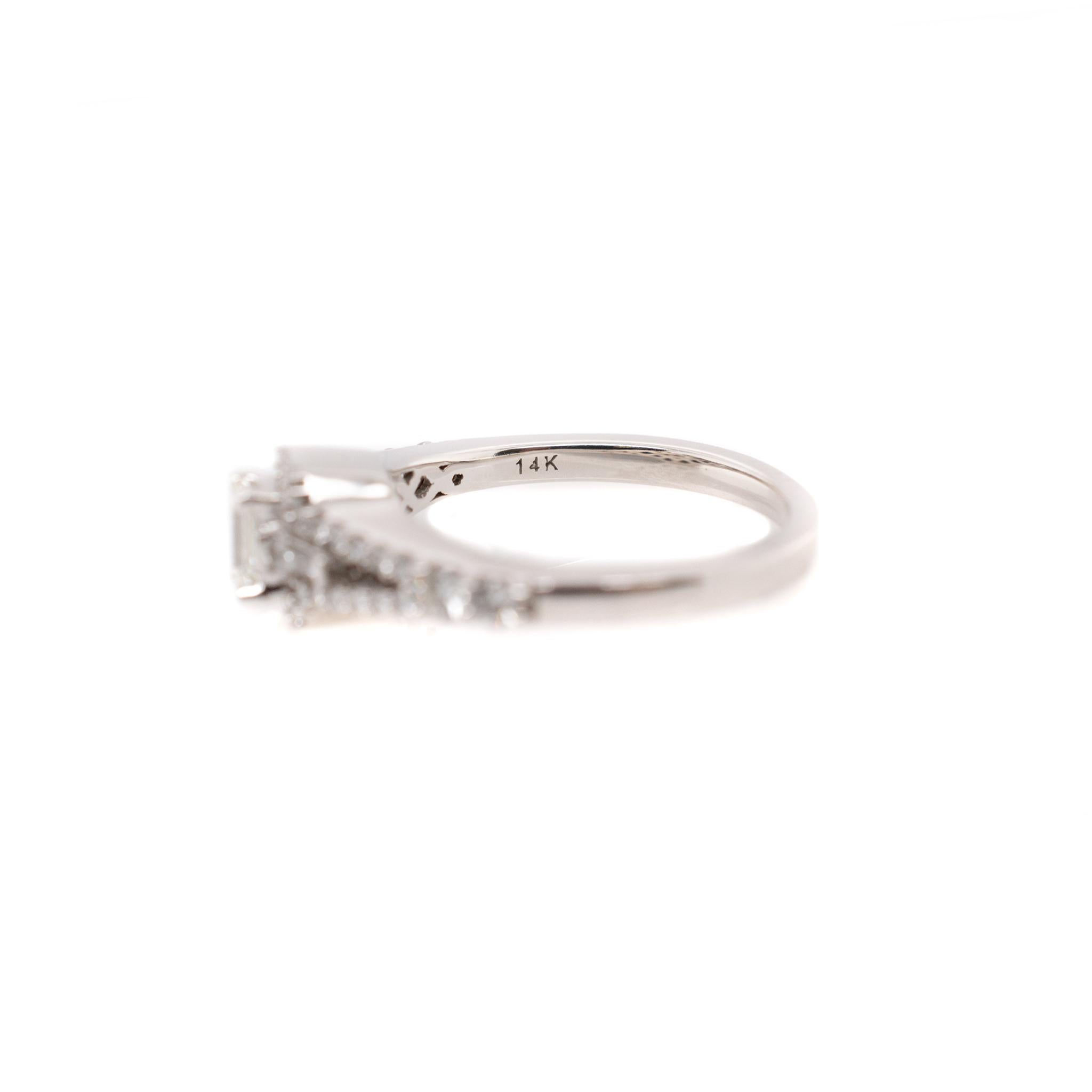 Women's 14K White Gold Diamond Ring