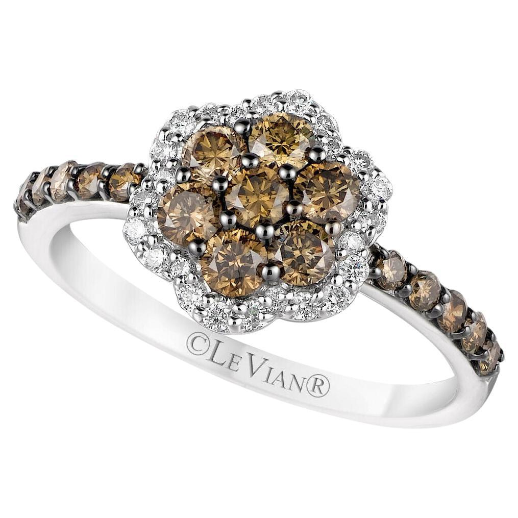 14 Karat Weißgold Diamant-Ring