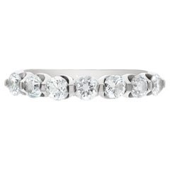 14k White Gold Diamond Ring with 1.4 Carats in Round Diamonds