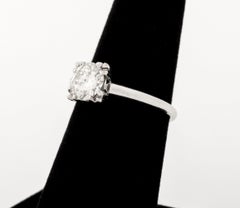 14K White Gold Diamond Solitaire Ring, 1.18ct H-I SI2-I1
