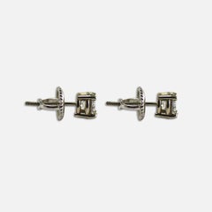 14 Karat Weißgold Diamant-Ohrstecker 0,65 Karat