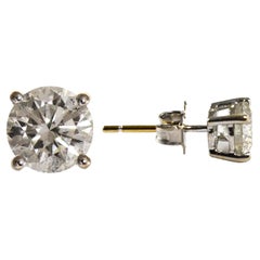 14K Weißgold Diamant-Ohrstecker 1,60 Karat