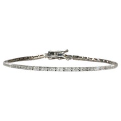 Bracelet de tennis en or blanc 14K avec diamants 0.50ct